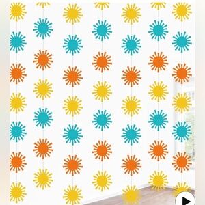 8 Colorful Sunburst garlands